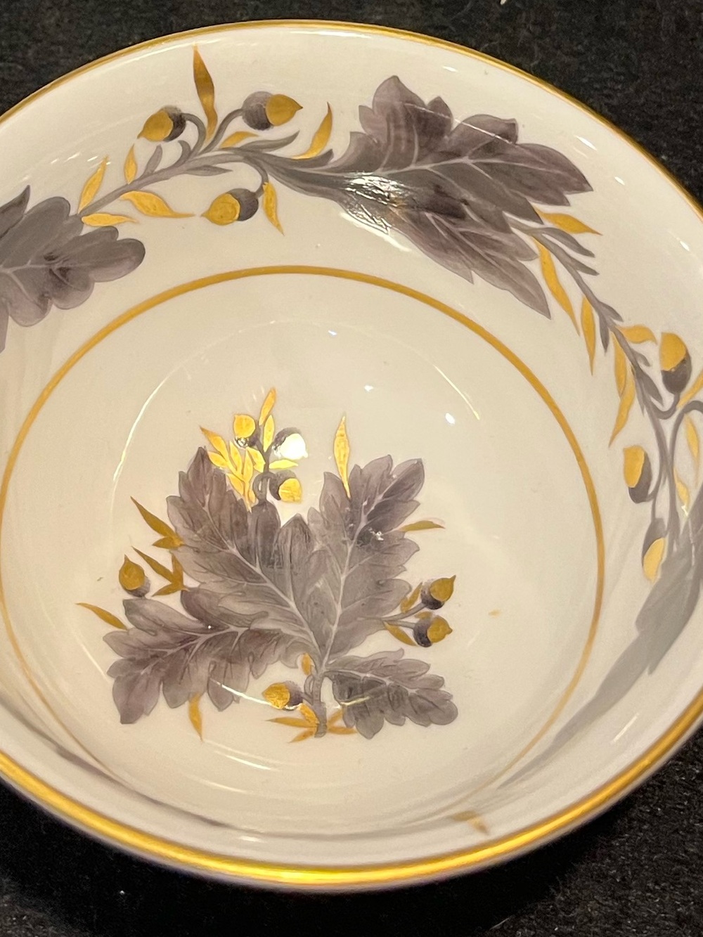 Royal Crown Derby Portman Oak Footed Tea Cup & Saucer Made in England - Picture 16 of 16